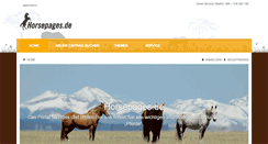 Desktop Screenshot of horsepages.de
