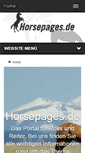 Mobile Screenshot of horsepages.de