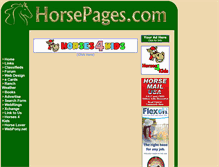Tablet Screenshot of horsepages.com
